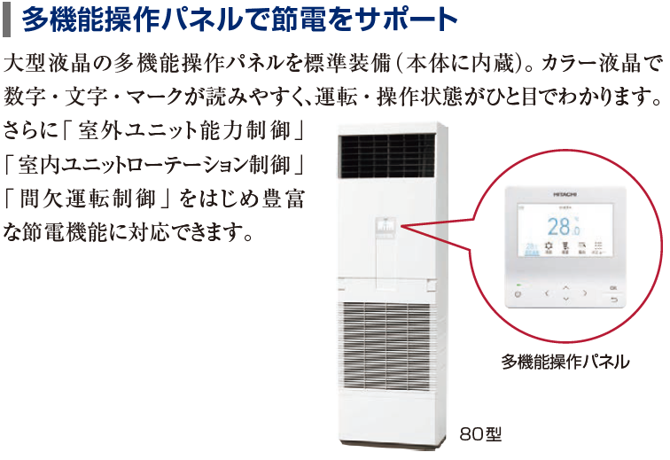 【日立】床置き形｜業務用エアコン